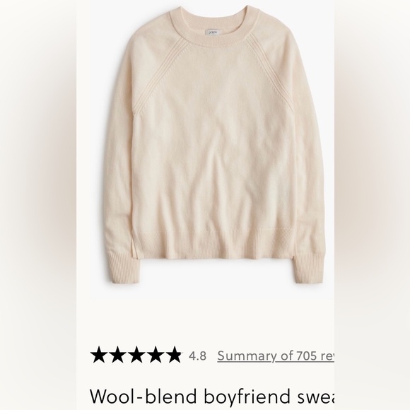 J. Crew Factory Sweaters - BNWT J. Crew Wool-blend boyfriend sweater